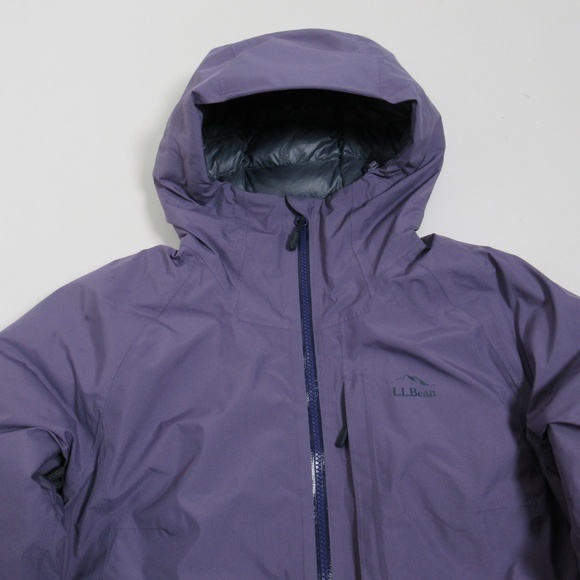 L.L. Bean Women's Waterproof Ultralight Down Jacket Muted Purple 511443 Size S - Picture 2 of 12